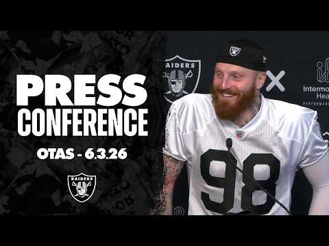 Coach Leonard, Maxx Crosby, Malcolm Koonce and Jeremy Chinn Presser – 6.3.26