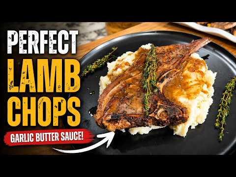 Juicy Lamb Chops Recipe with Lemon Garlic Butter
