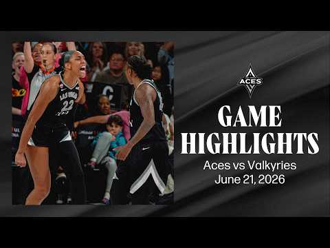 Las Vegas Aces vs Golden State Valkyries Highlights | 6.21.26