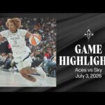 Las Vegas Aces vs Chicago Sky Highlights | 7.3.36