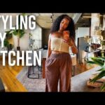 STYLING MY KITCHEN | Thrifted Home Decor Finds + Cozy Kitchen Refresh