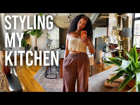 STYLING MY KITCHEN | Thrifted Home Decor Finds + Cozy Kitchen Refresh