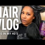 LIFE IN MY 40’s ✨Hair Wash Day B4 Braids + My Healthy Hair Routine